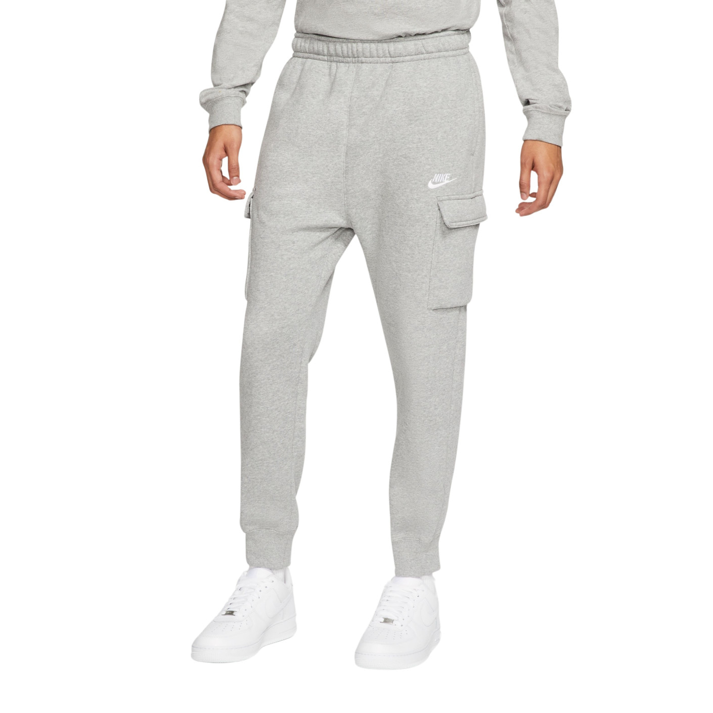 Nike Sportswear Fleece Club Cargobroek Grijs Wit