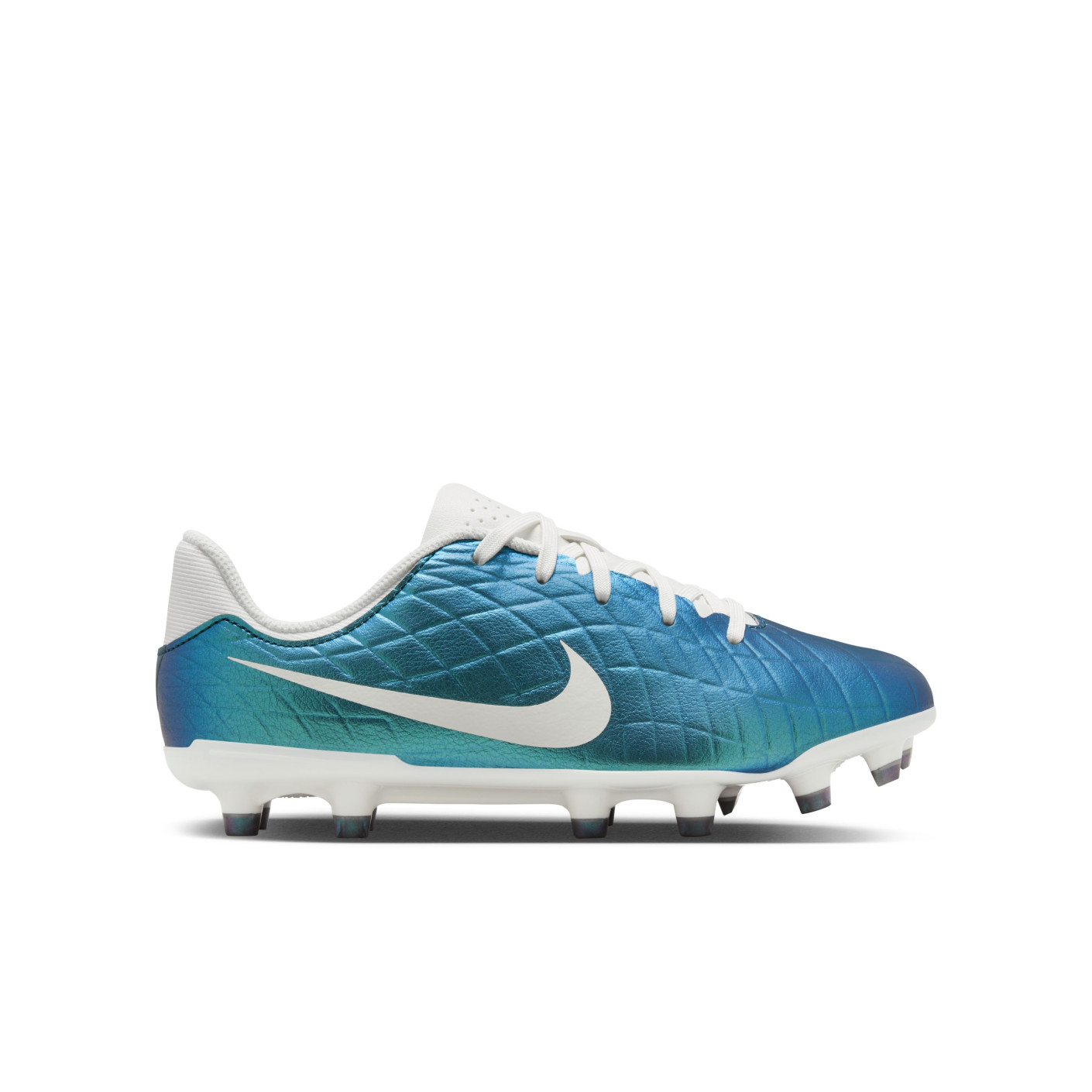 Nike Tiempo Legend 10 Academy Gras / Kunstgras Voetbalschoenen (MG) Kids Smaragdgroen Wit