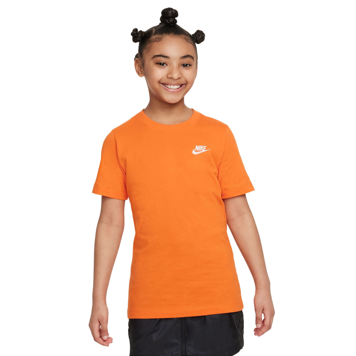 Nike T Shirt SW Kids Orange White