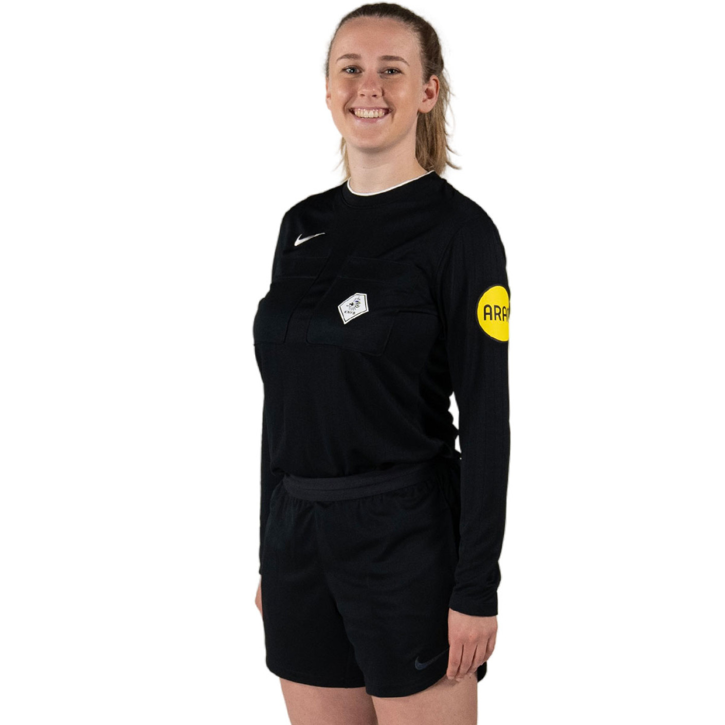 Nike KNVB Referee Shirt 2024-2026 Women's Long Sleeve Black