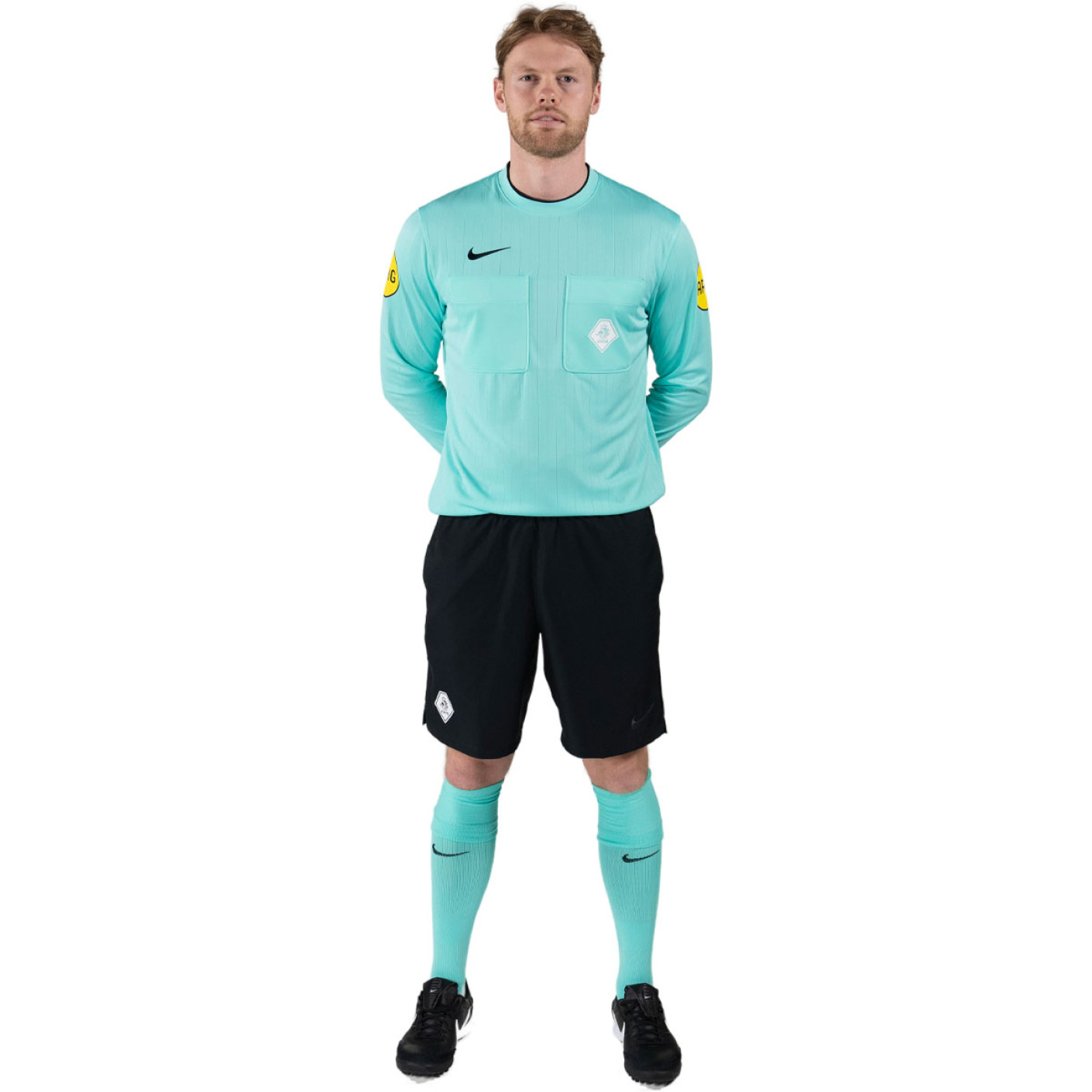 Nike KNVB Scheidsrechterstenue Lange Mouwen 2024-2026 Turquoise