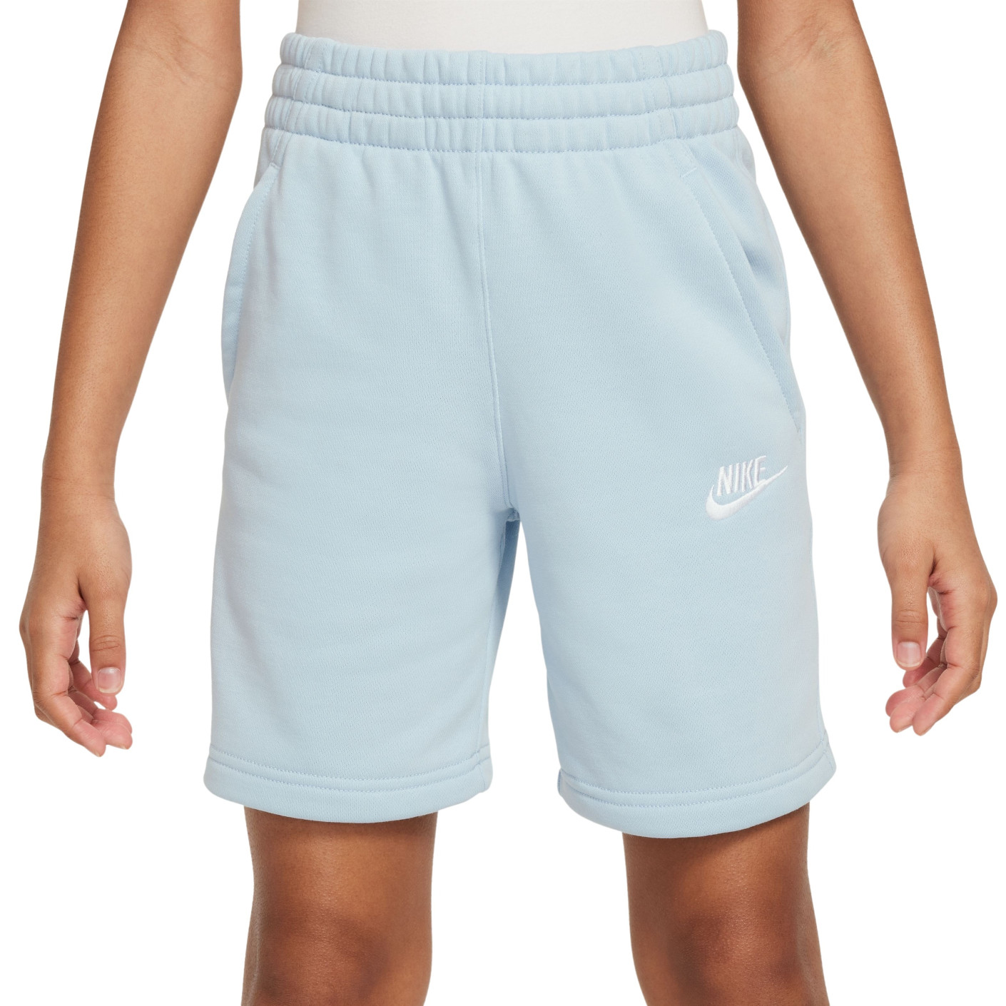 Light blue nike fleece shorts shop