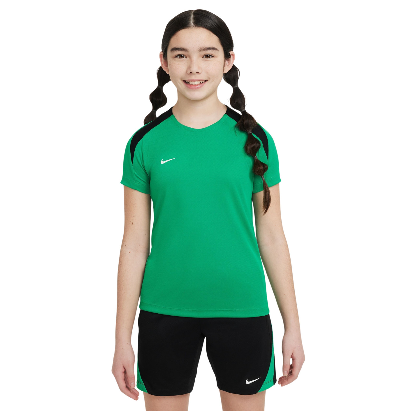 Nike Strike Trainingsshirt Kids Groen Zwart