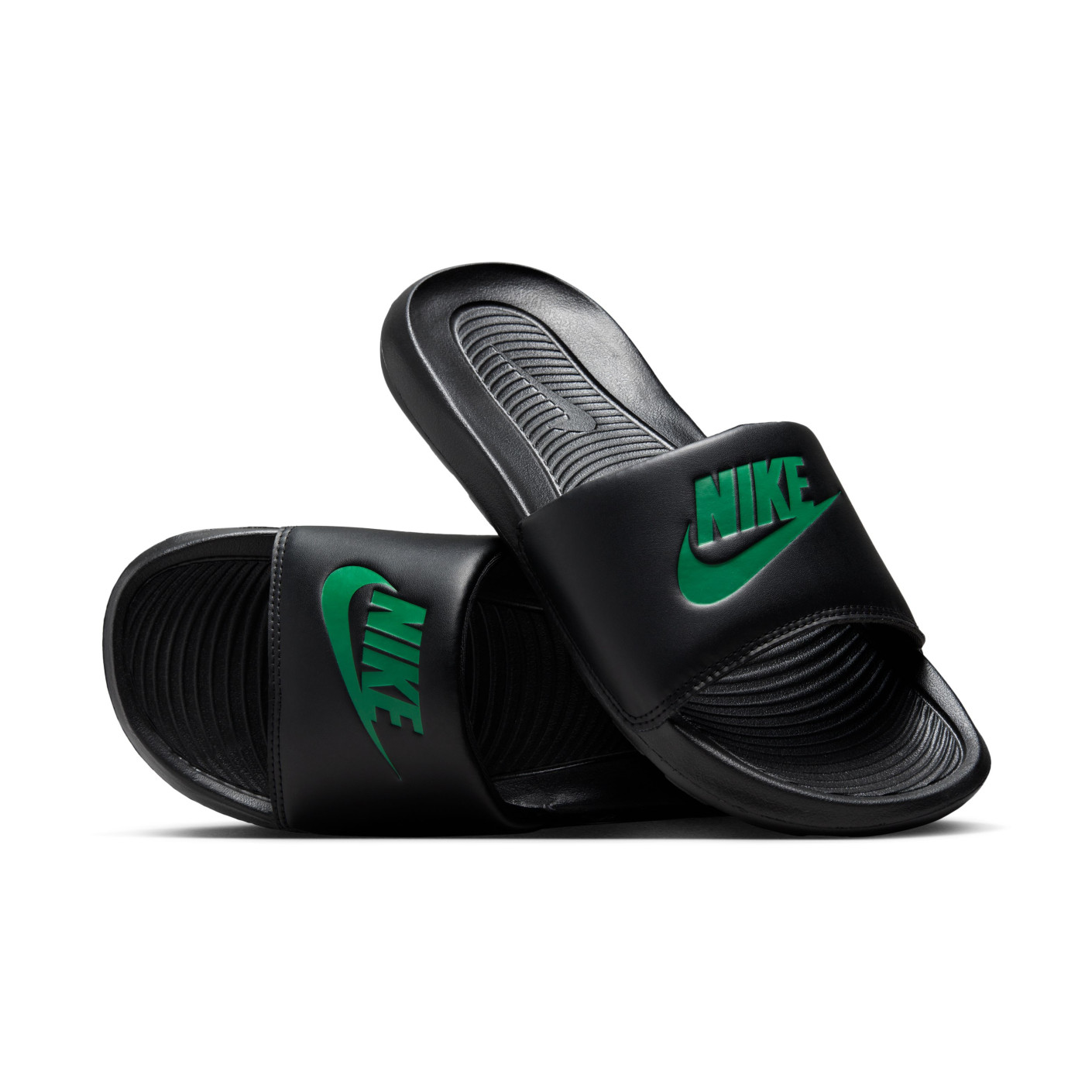 Nike green slippers sales