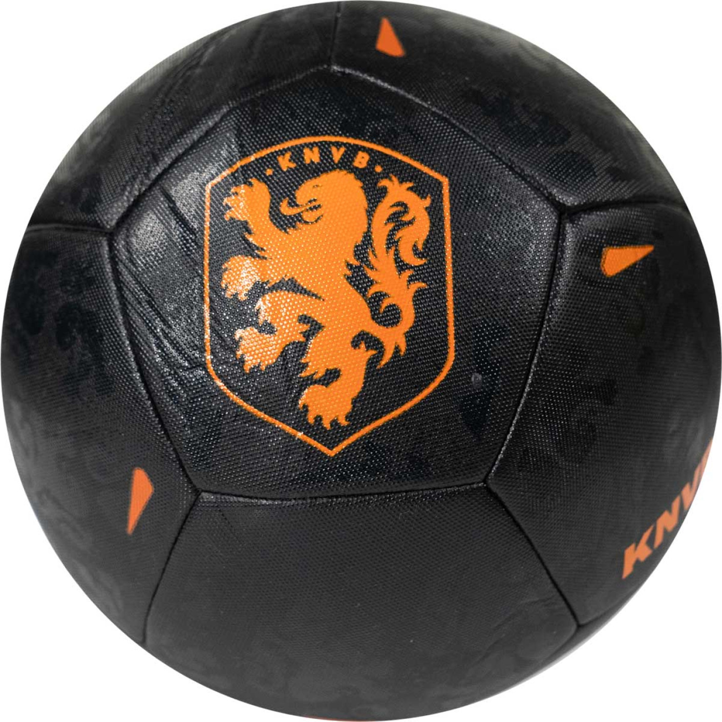KNVB Logo Football Size 5 Black Orange