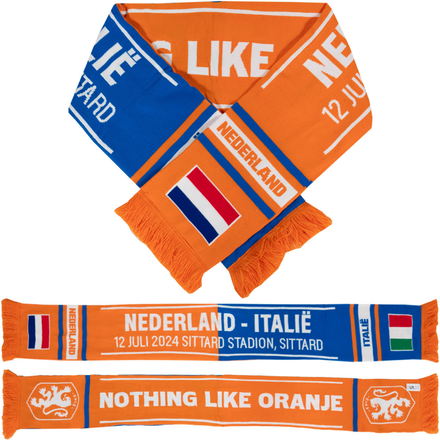 KNVB Orange Lioness Scarf Netherlands - Italy Orange