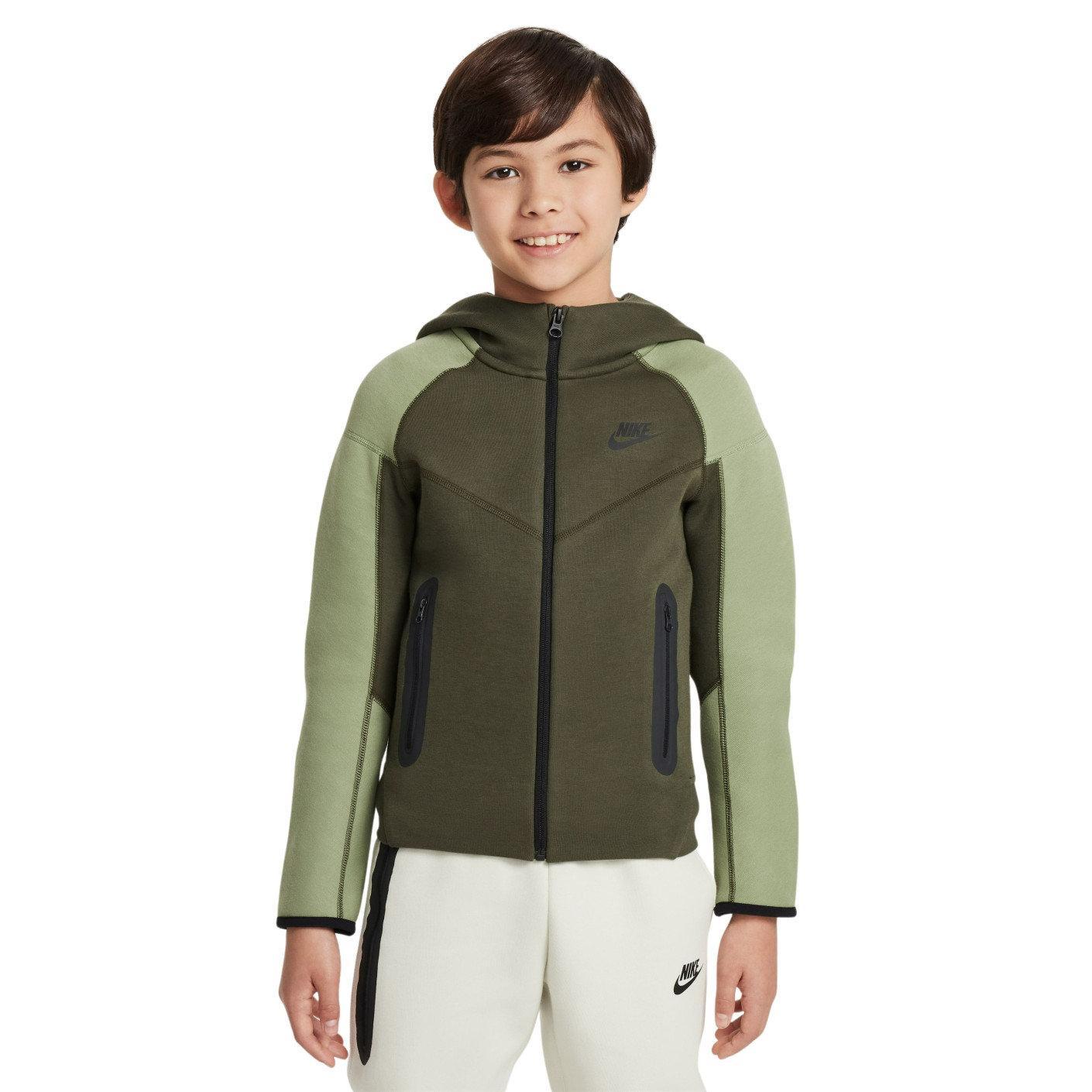 Nike Tech Fleece Vest Sportswear Kids Dark Green Light Green Black KNVBshop