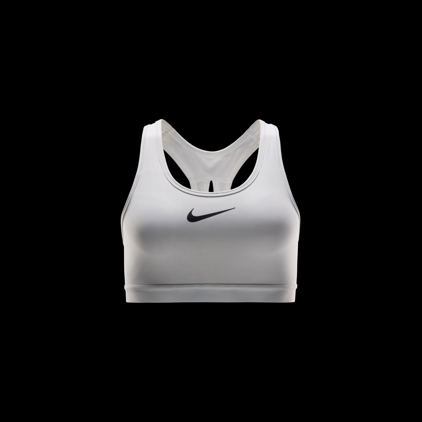 Nike Swoosh High Support Women s Sports Bra White Black KNVBshop