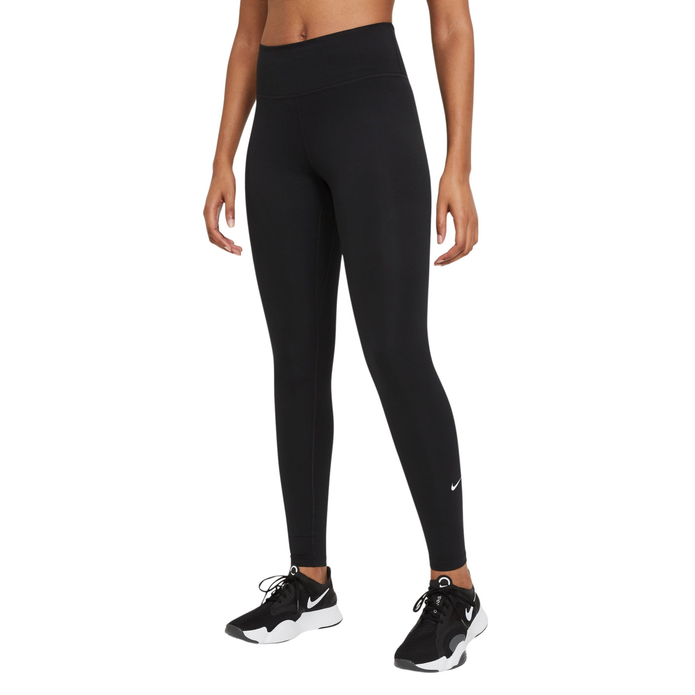 Nike Pro 7-8 Leggings Women Black White Graphic