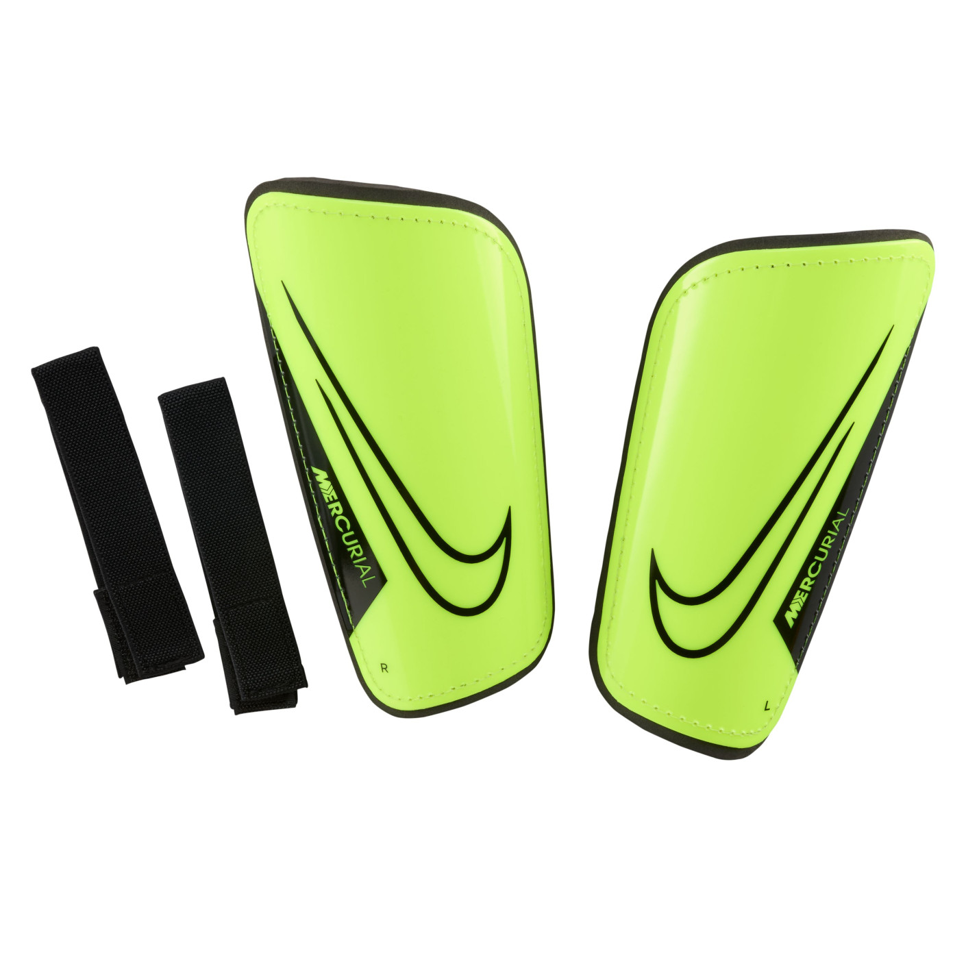 Nike Hardshell Mercurial Scheenbeschermers Neongeel Zwart