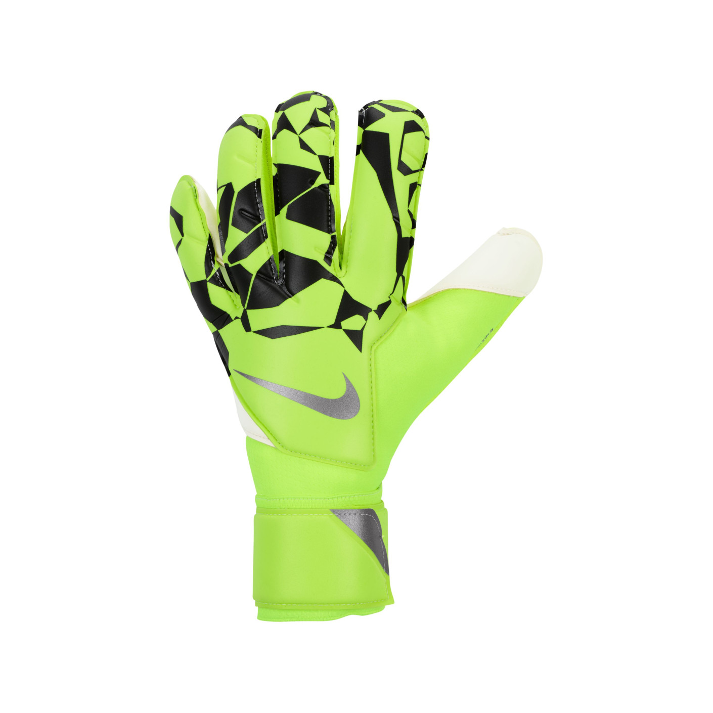Nike Goalkeeper Gloves Grip3 Neon Yellow Black Silver