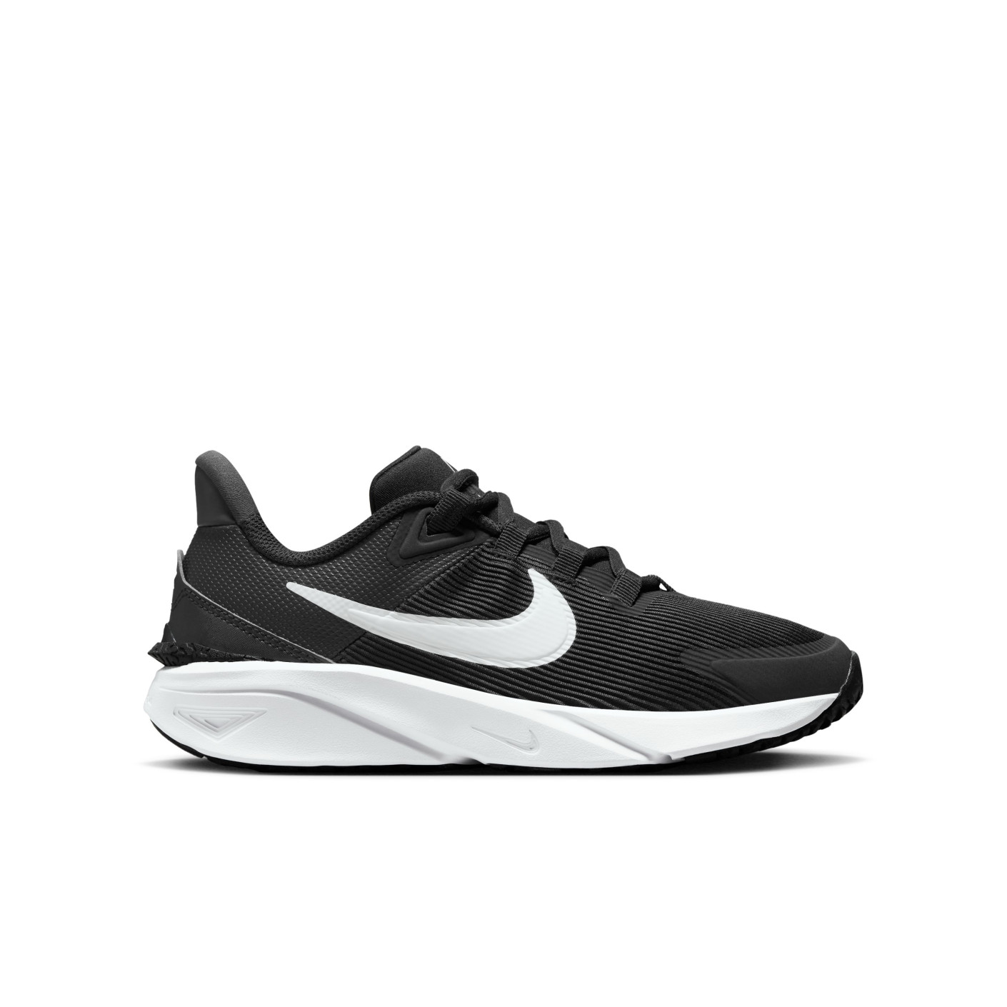 Nike Star Runner 4 Kids Running Shoes Black White