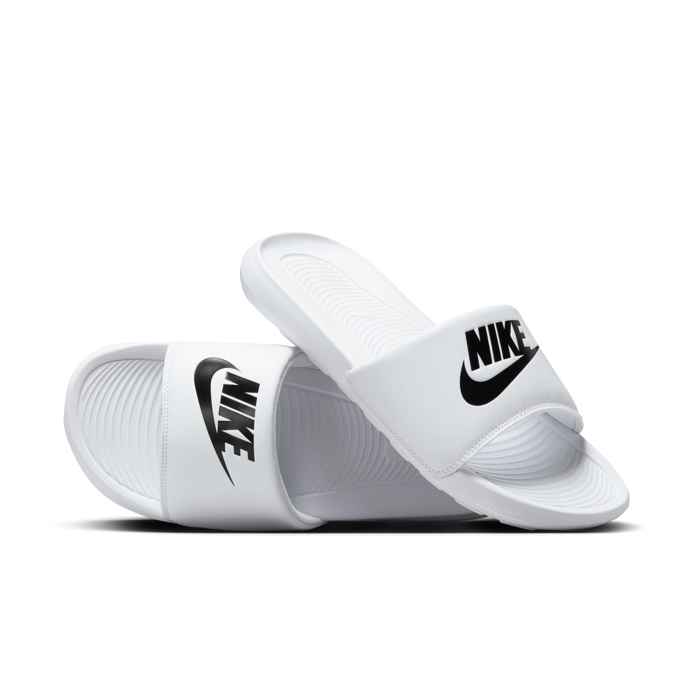 Nike Slippers Victori One Wit Zwart