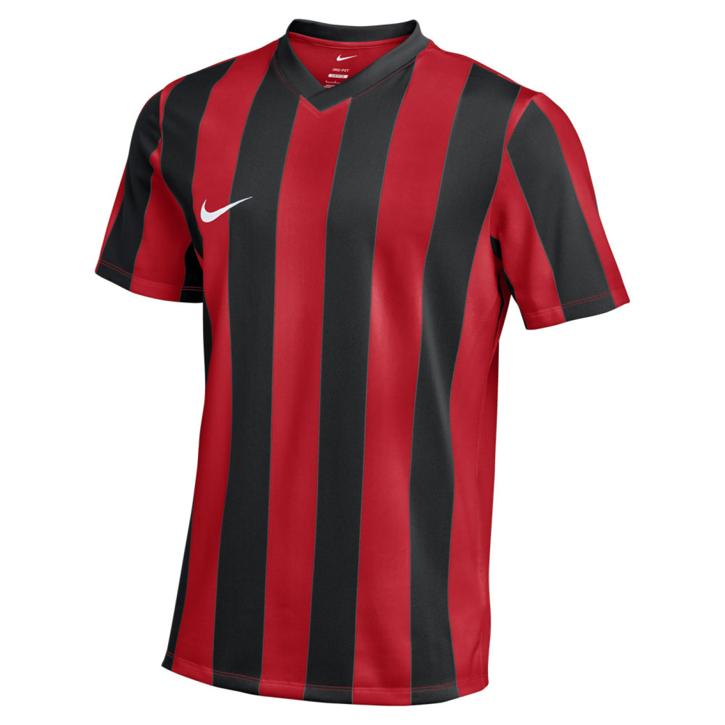 Nike Striped Division V Voetbalshirt Rood Zwart