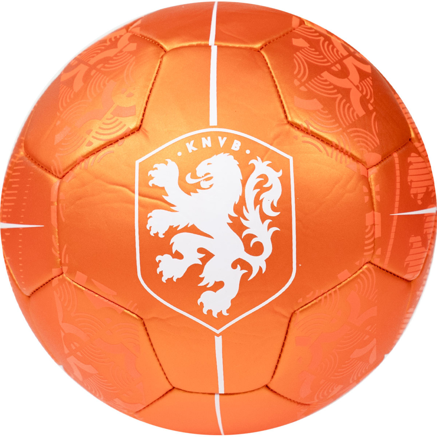 KNVB Metallic Football Size 5 Orange White