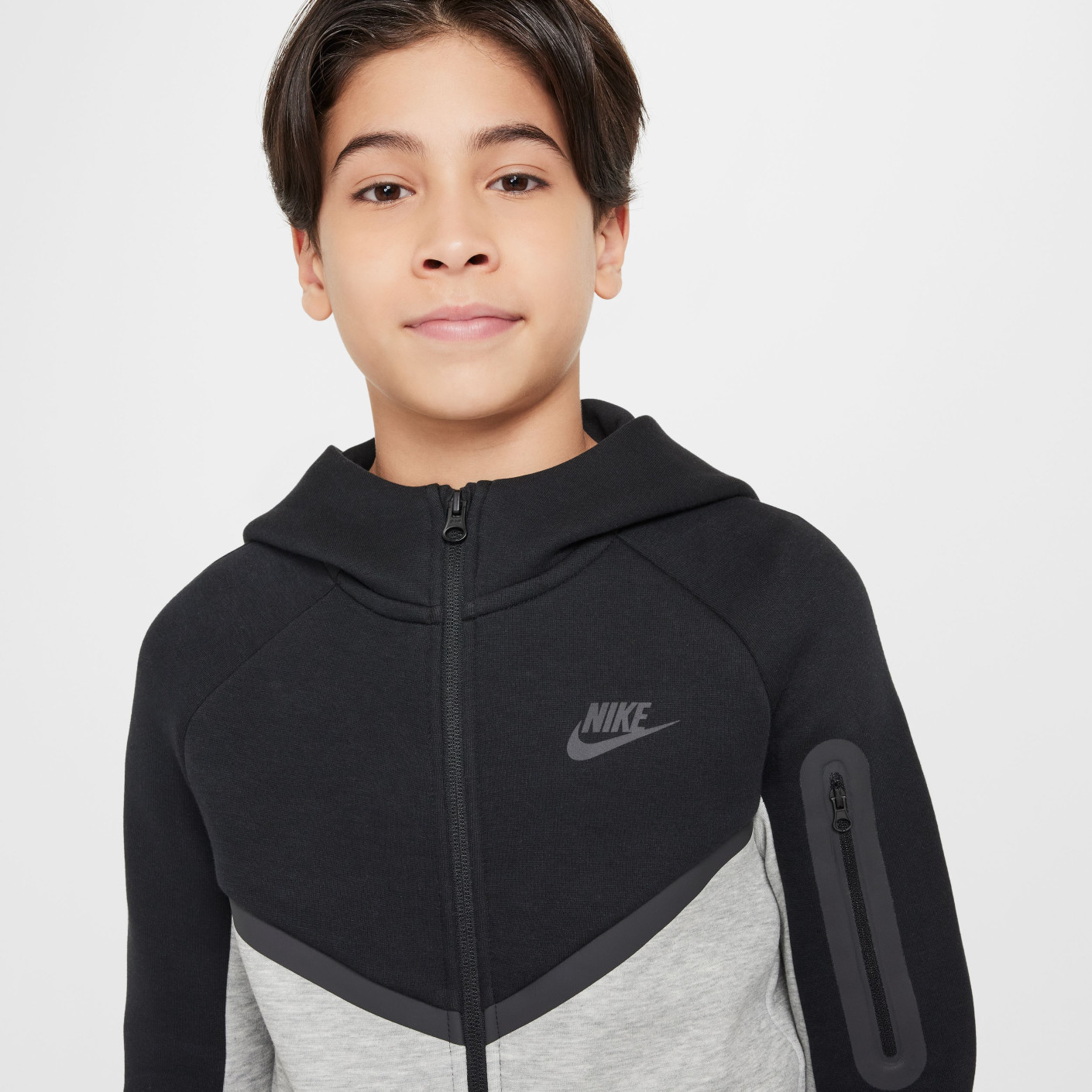 Nike Tech Fleece Sportswear Tracksuit Kids Grey Black Anthracite KNVBshop