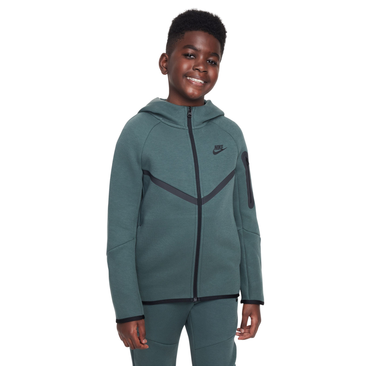 Nike green tracksuit junior top