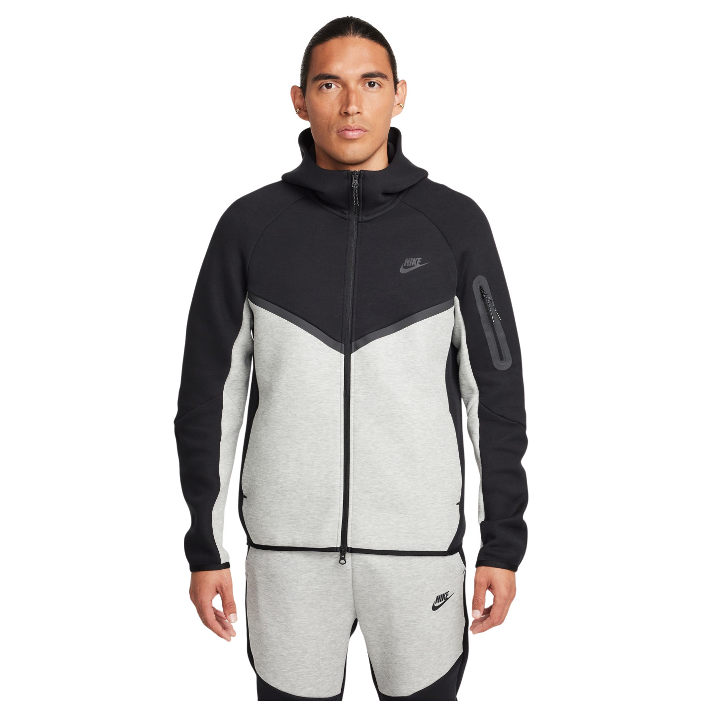 Nike Tech Fleece Sportswear Vest Black Light Grey - KNVBshop.nl