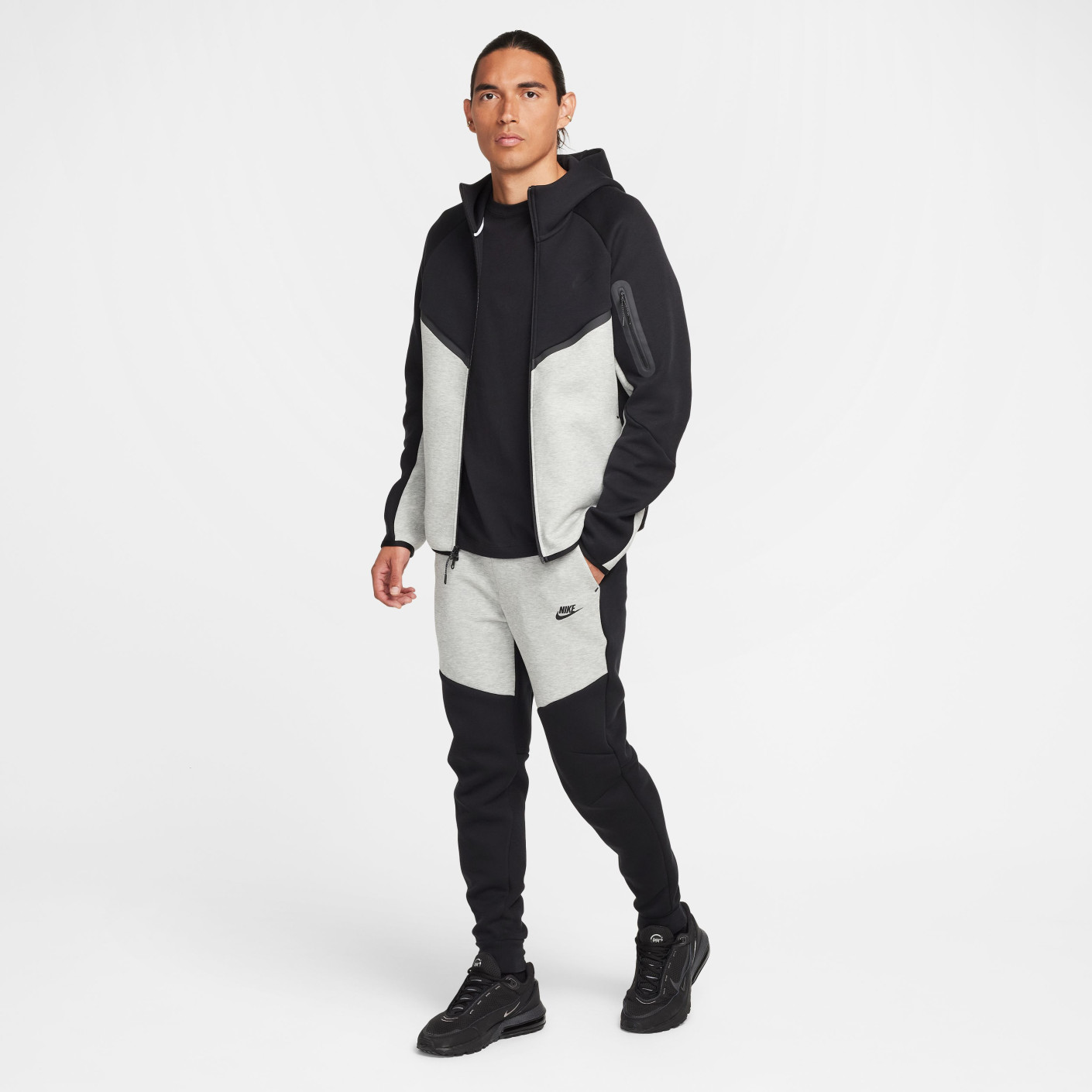 Nike Tech Fleece Sportswear Vest Zwart Lichtgrijs - KNVBshop.nl