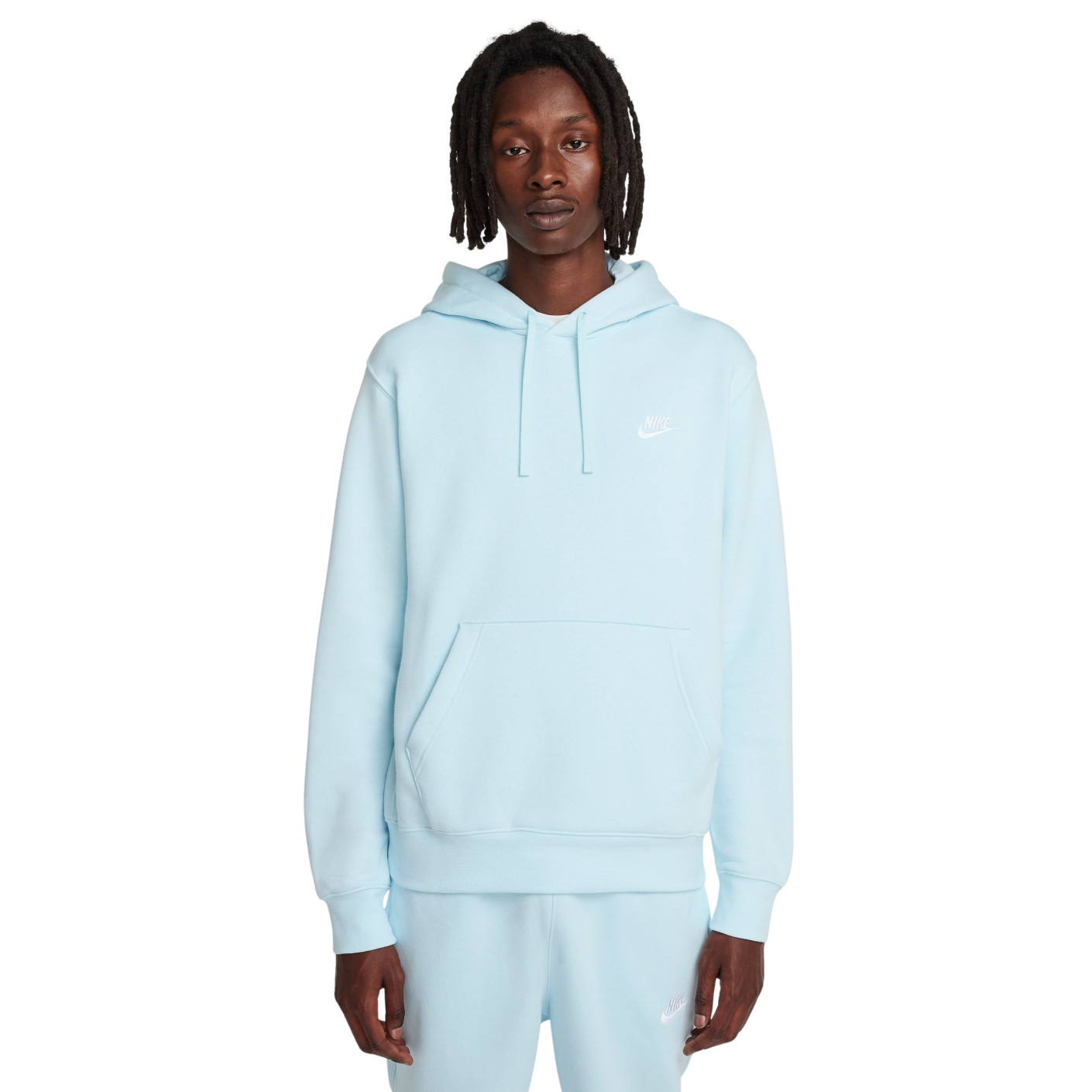 Nike Sportswear Club Fleece Hoodie Sky Blue White