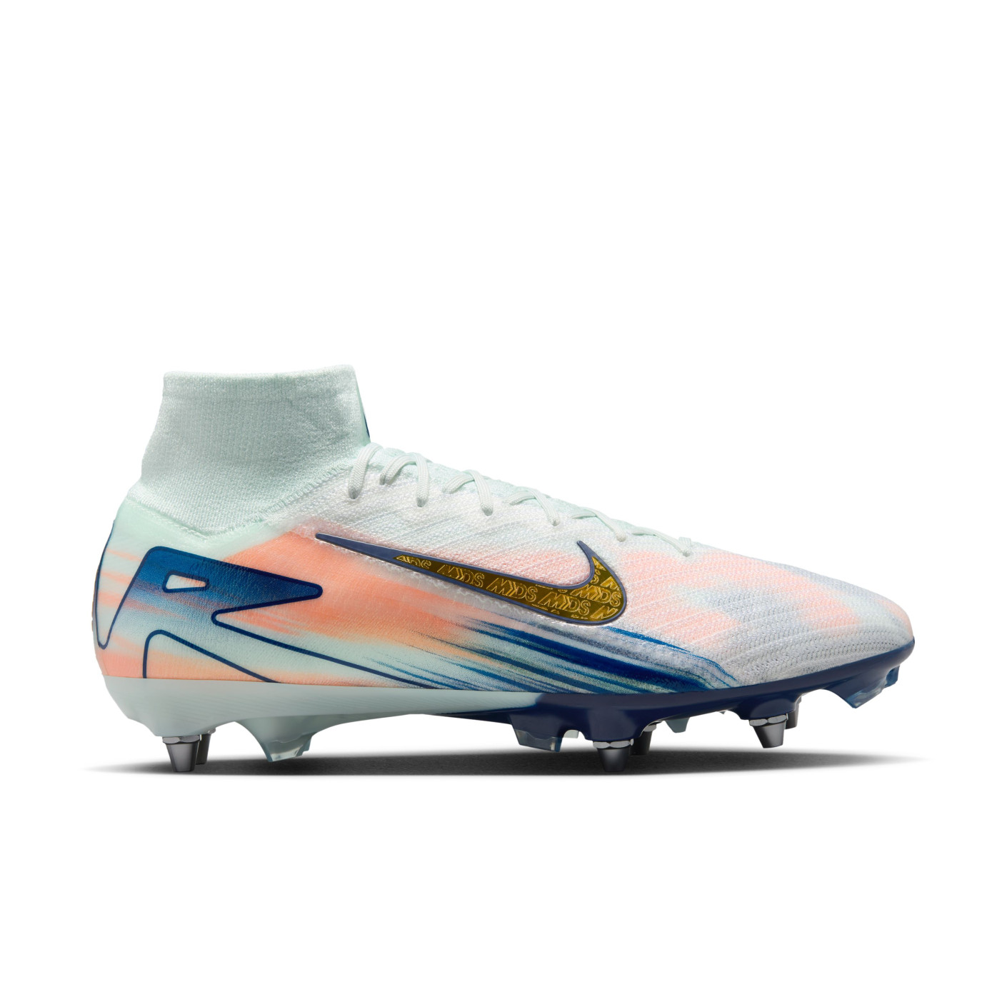 Nike Zoom Mercurial Superfly Elite 10 MDS IJzeren Nop Voetbalschoenen SG Mintgroen Blauw Roze Goud KNVBshop