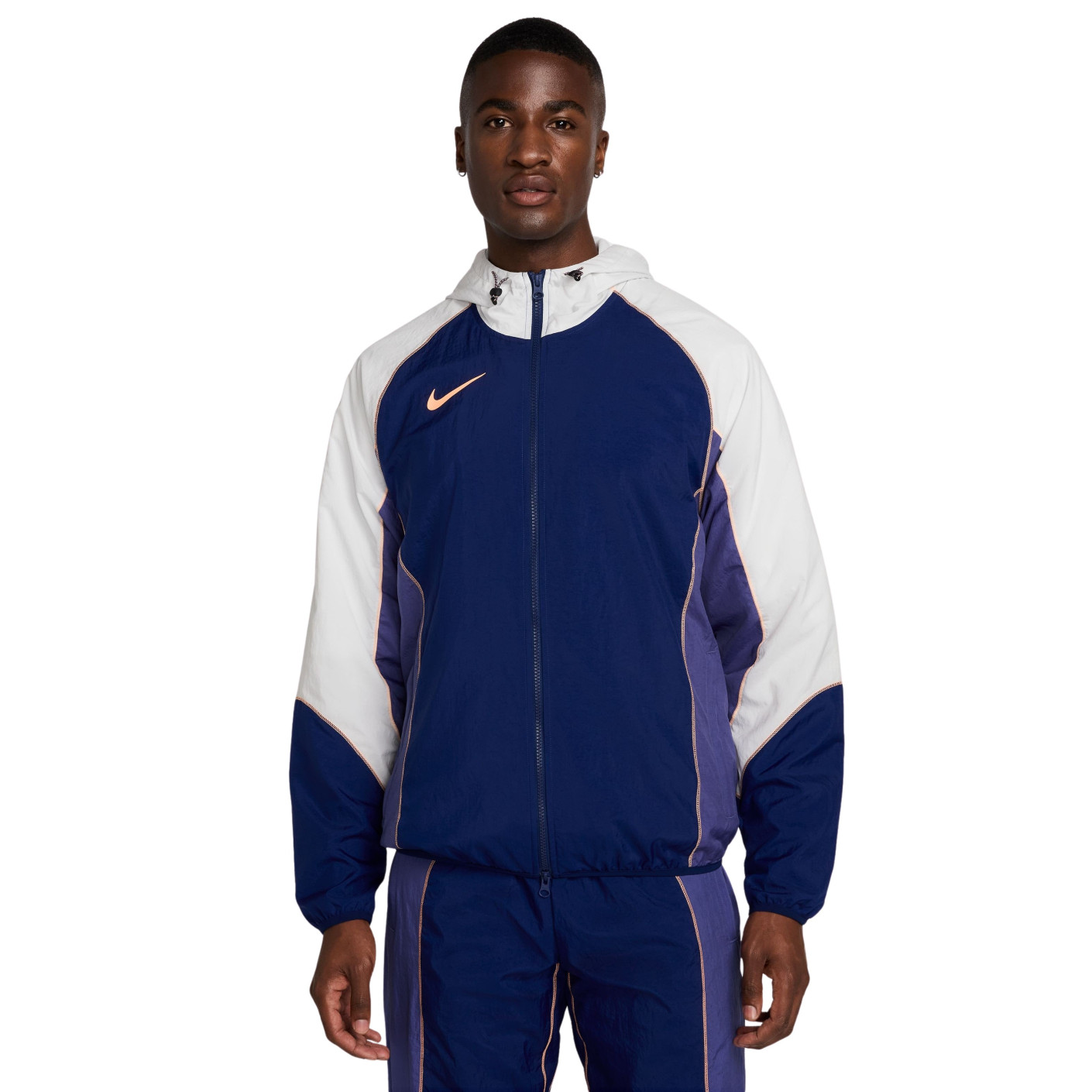 Nike Strike+ Woven Jack Donkerblauw Paars Lichtoranje