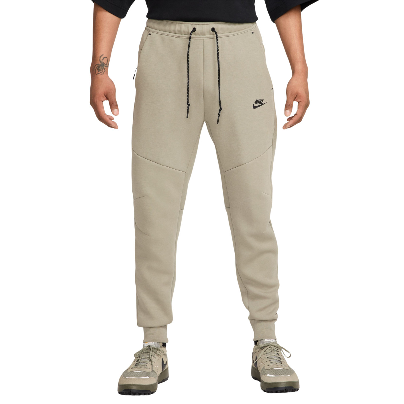 Nike Tech Fleece Joggingbroek Sportswear Grijsgroen Zwart