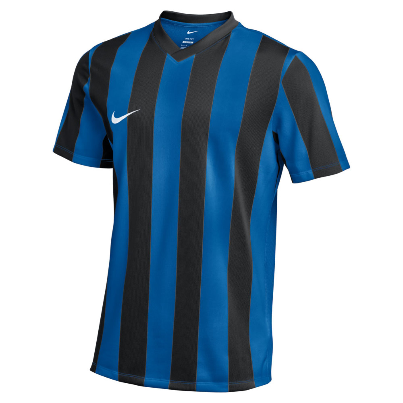 Nike Striped Division V Kids Football Shirt Blue Black