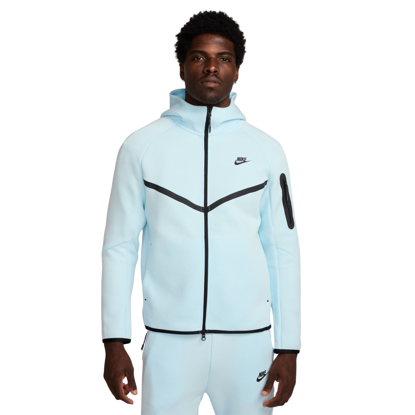 Nike Tech Fleece Sportswear Vest Lichtblauw Zwart