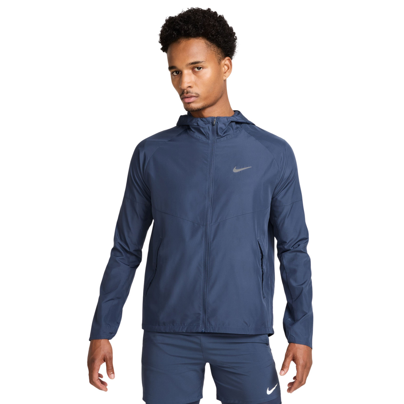 Nike Repel Miler Running Jacket Dark Blue Silver