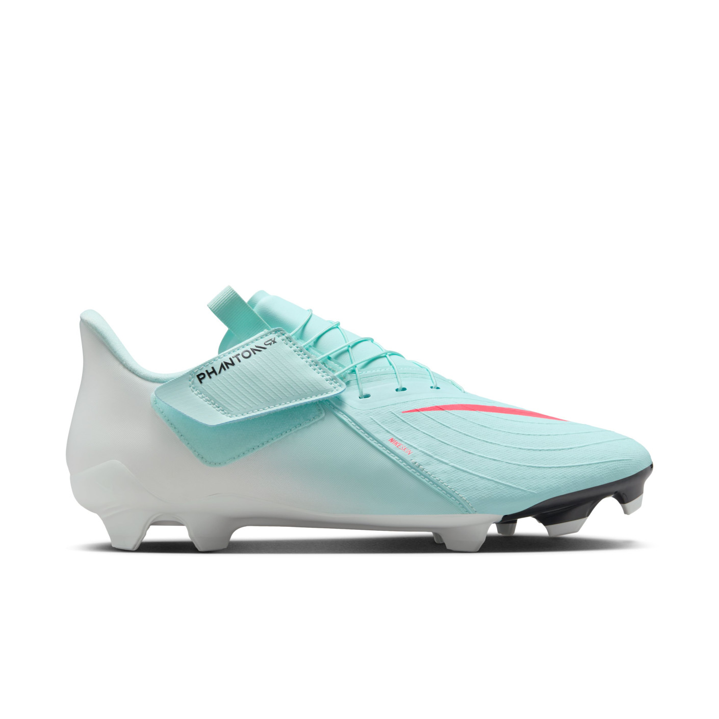 Nike Phantom GX Academy II Easyon Gras / Kunstgras Voetbalschoenen (MG) Mintgroen Rood Zwart