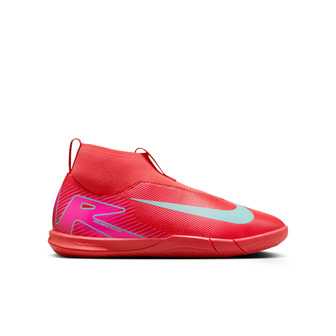 Nike Zoom Mercurial Superfly Academy 10 Zaalvoetbalschoenen (IN) Kids Rood Turquoise Roze