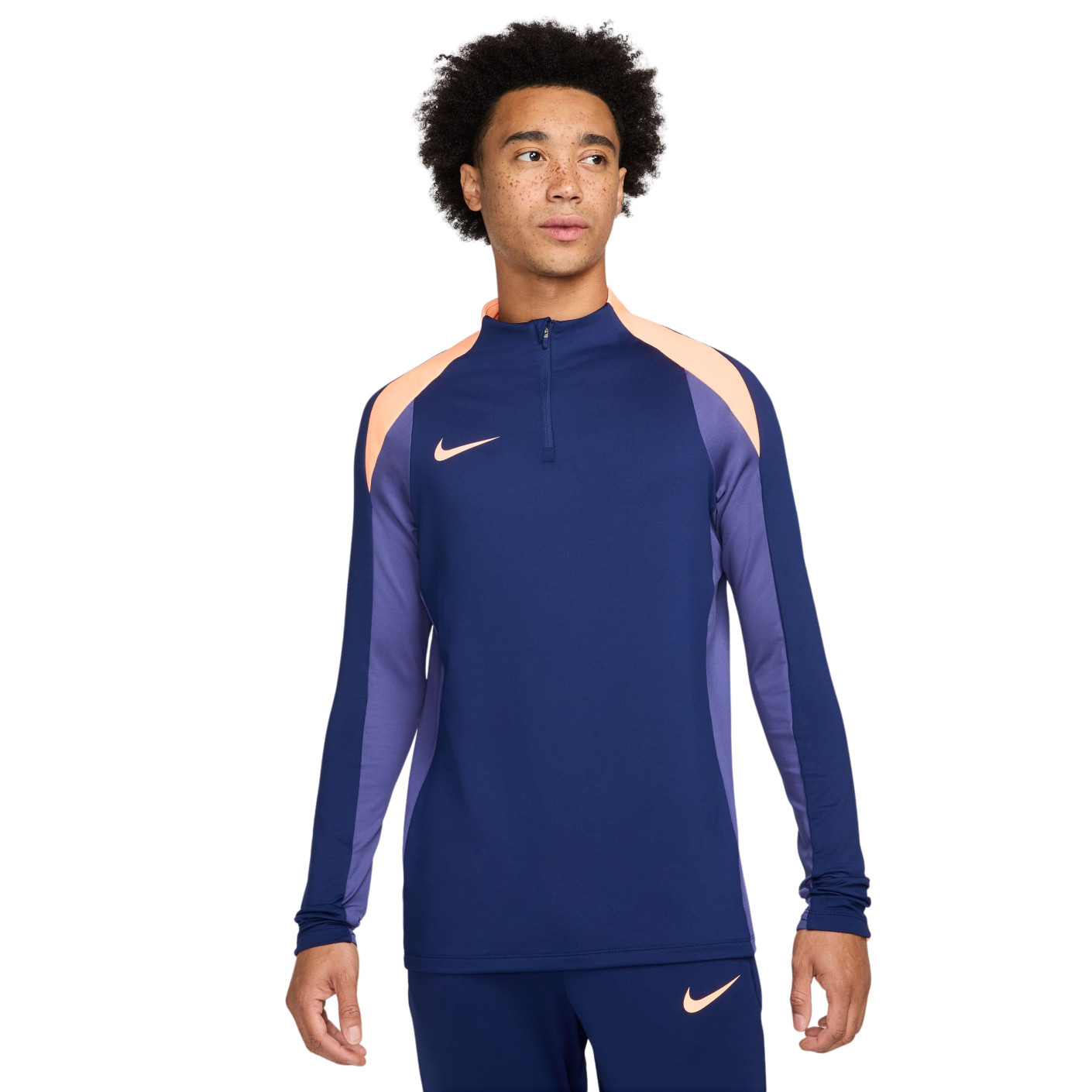 Nike Strike Tracksuit 1/4-Zip Dark Blue Orange - KNVBshop.nl