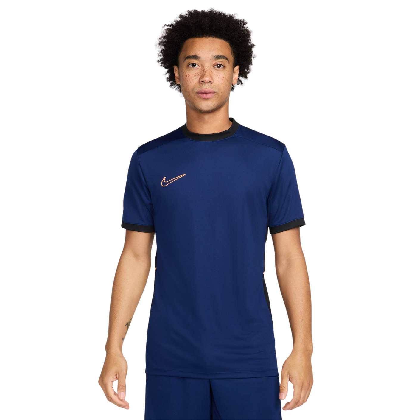 Nike Academy 25 Training Shirt Dark Blue Black Orange