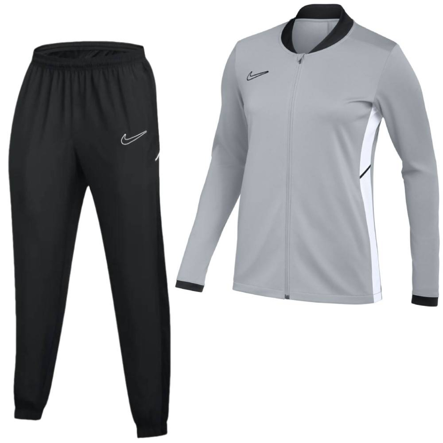 Nike Academy 25 Trainingspak Full-Zip Grijs Zwart Wit