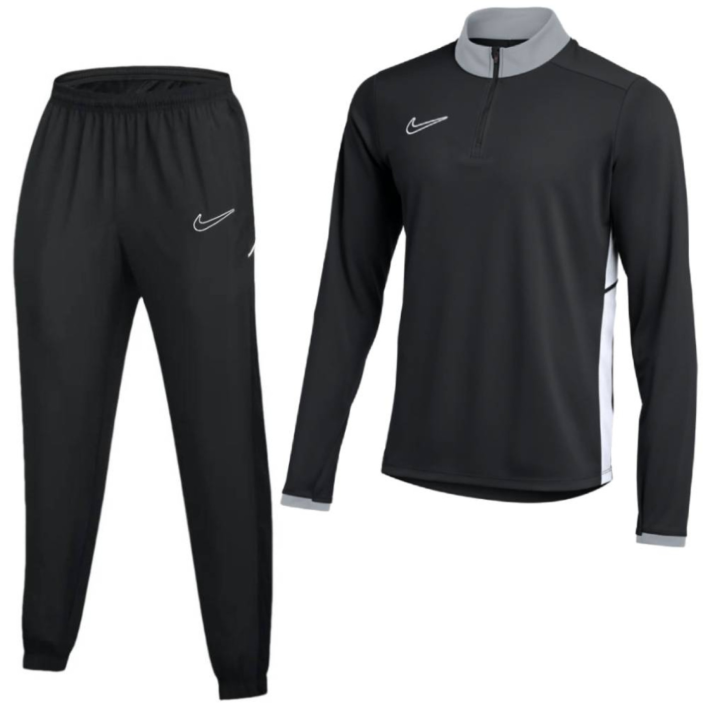 Nike Academy 25 Trainingspak 1/4-Zip Zwart Grijs Wit