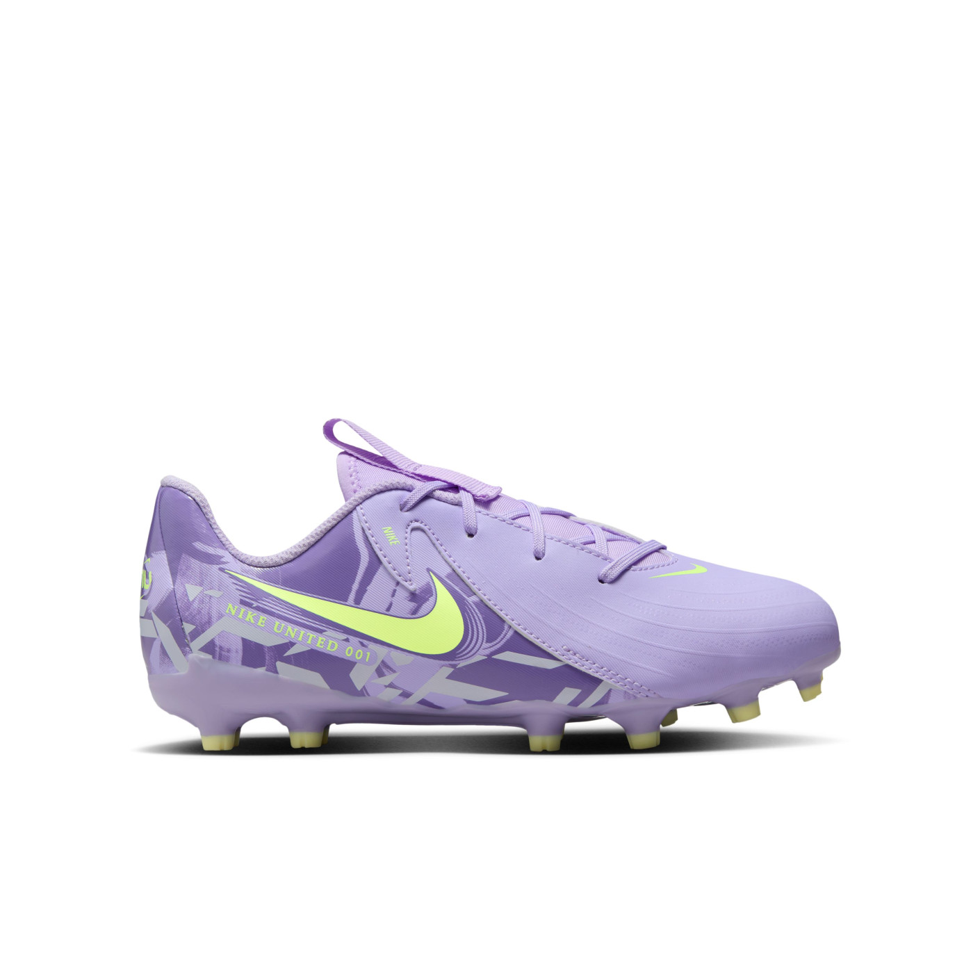 Nike Phantom GX Academy II Gras / Kunstgras Voetbalschoenen (MG) Kids Lichtpaars Lichtgeel