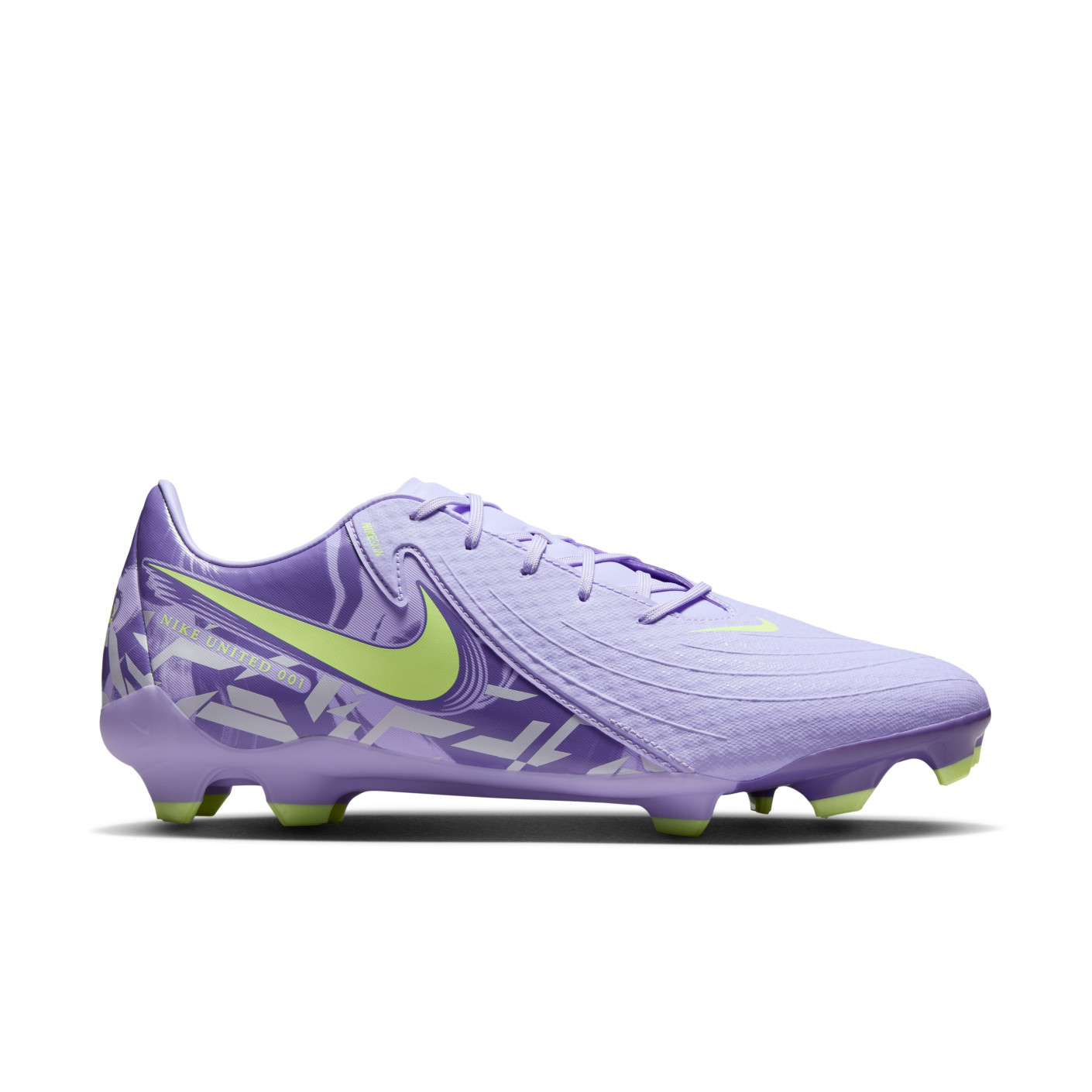 Nike Phantom GX Academy II Grass/Artificial Grass Football Shoes (MG) Light Purple Light Yellow