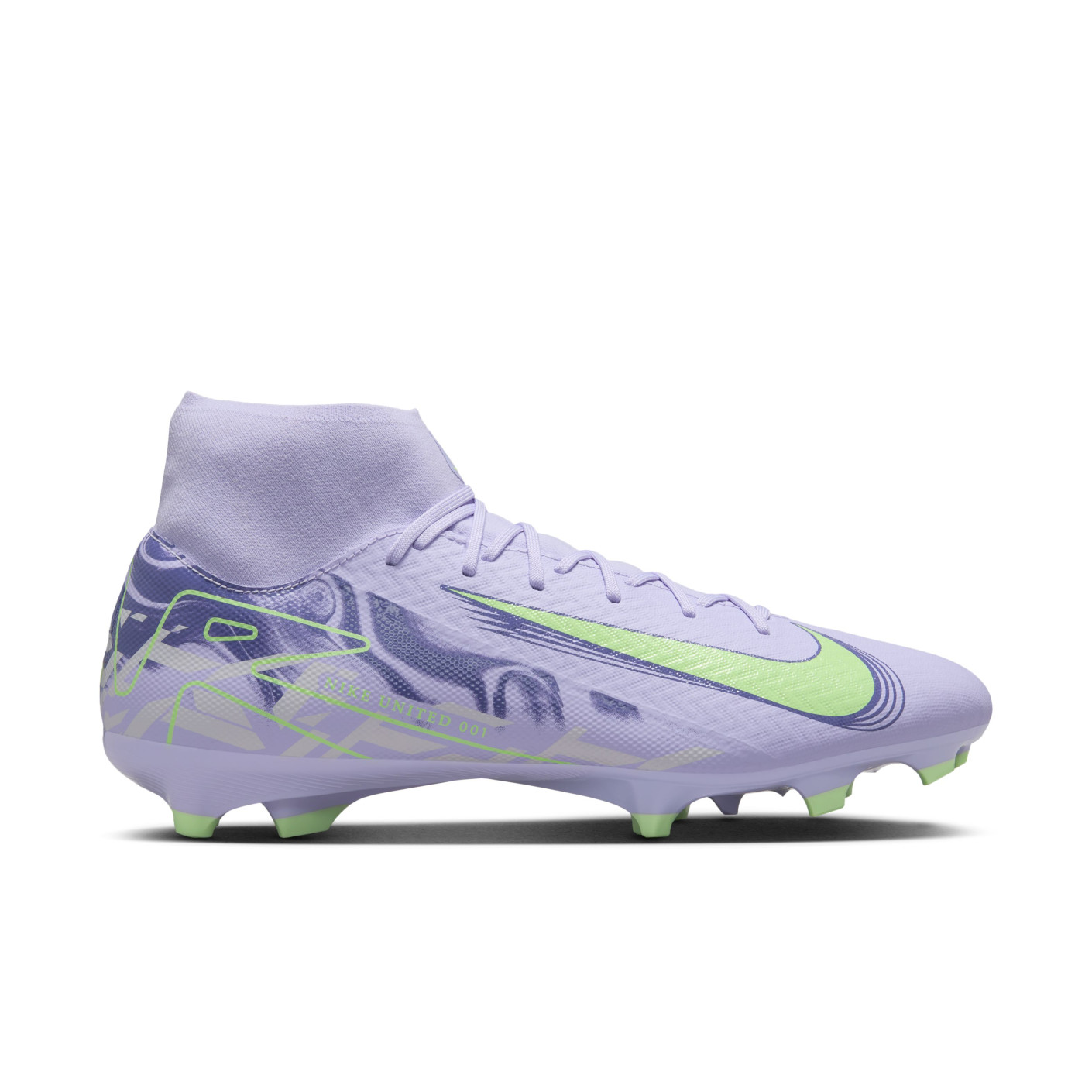 Nike Zoom Mercurial Superfly Academy 10 Grass/Artificial Grass Football Shoes (MG) Light Purple Light Yellow