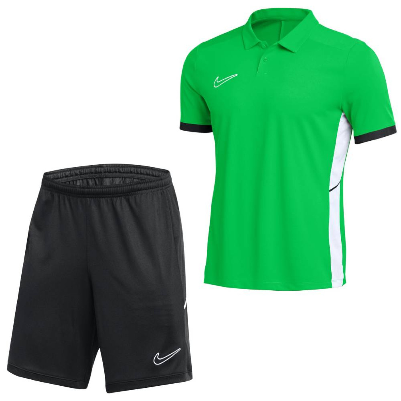 Nike Academy 25 Polo Training Set Green Black White