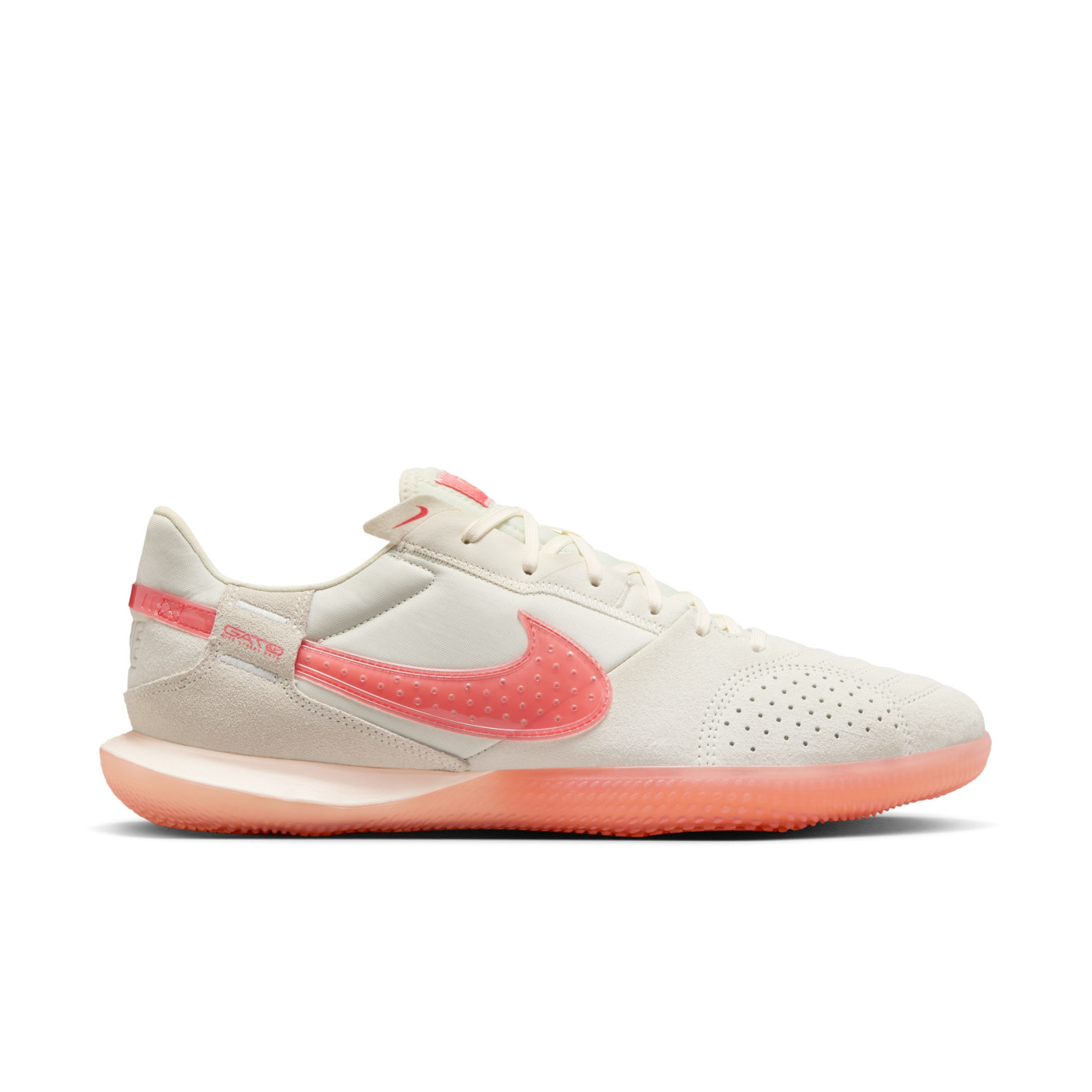 Nike Street Gato Straatvoetbalschoenen Wit Lichtroze Oranje