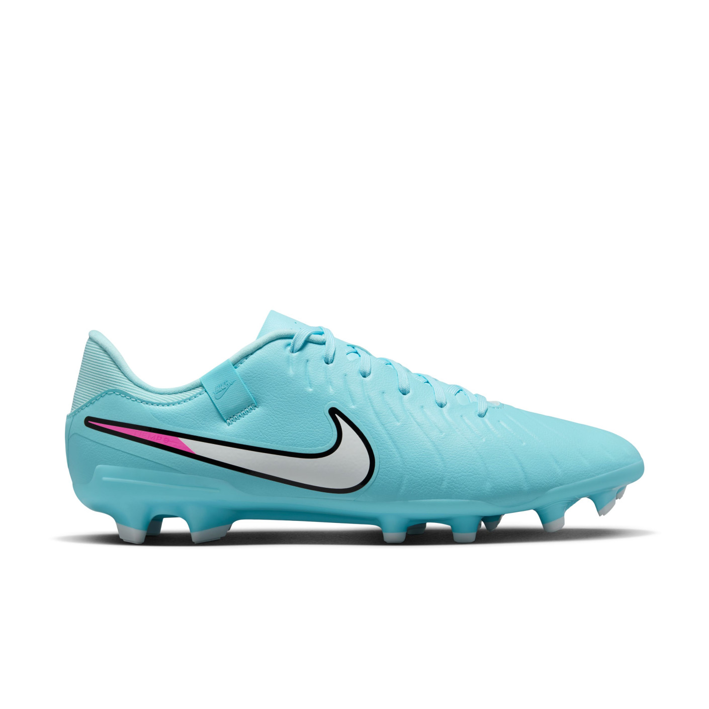 Nike Tiempo Legend Academy 10 Gras / Kunstgras Voetbalschoenen (MG) Lichtblauw Wit Felroze