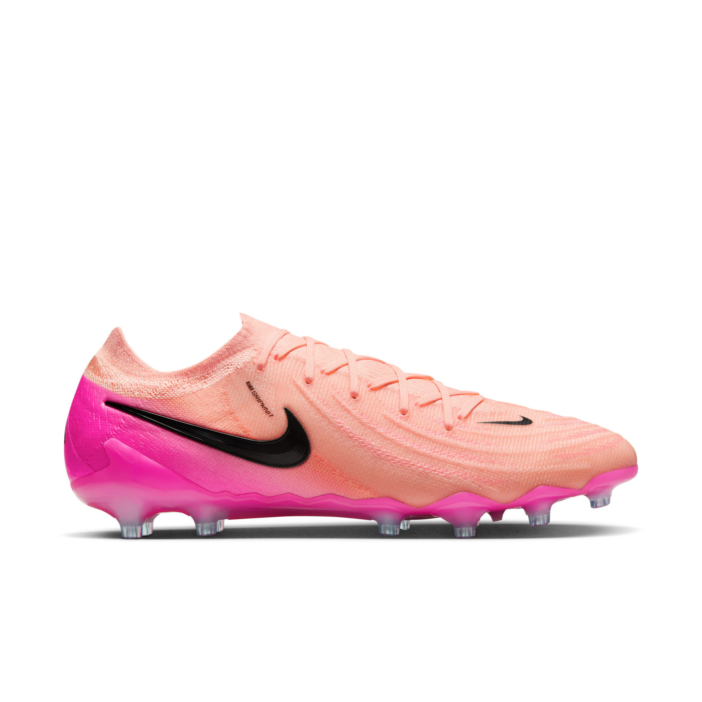 Nike Phantom GX Elite II Kunstgras Voetbalschoenen (AG) Zalmroze Felroze Zwart