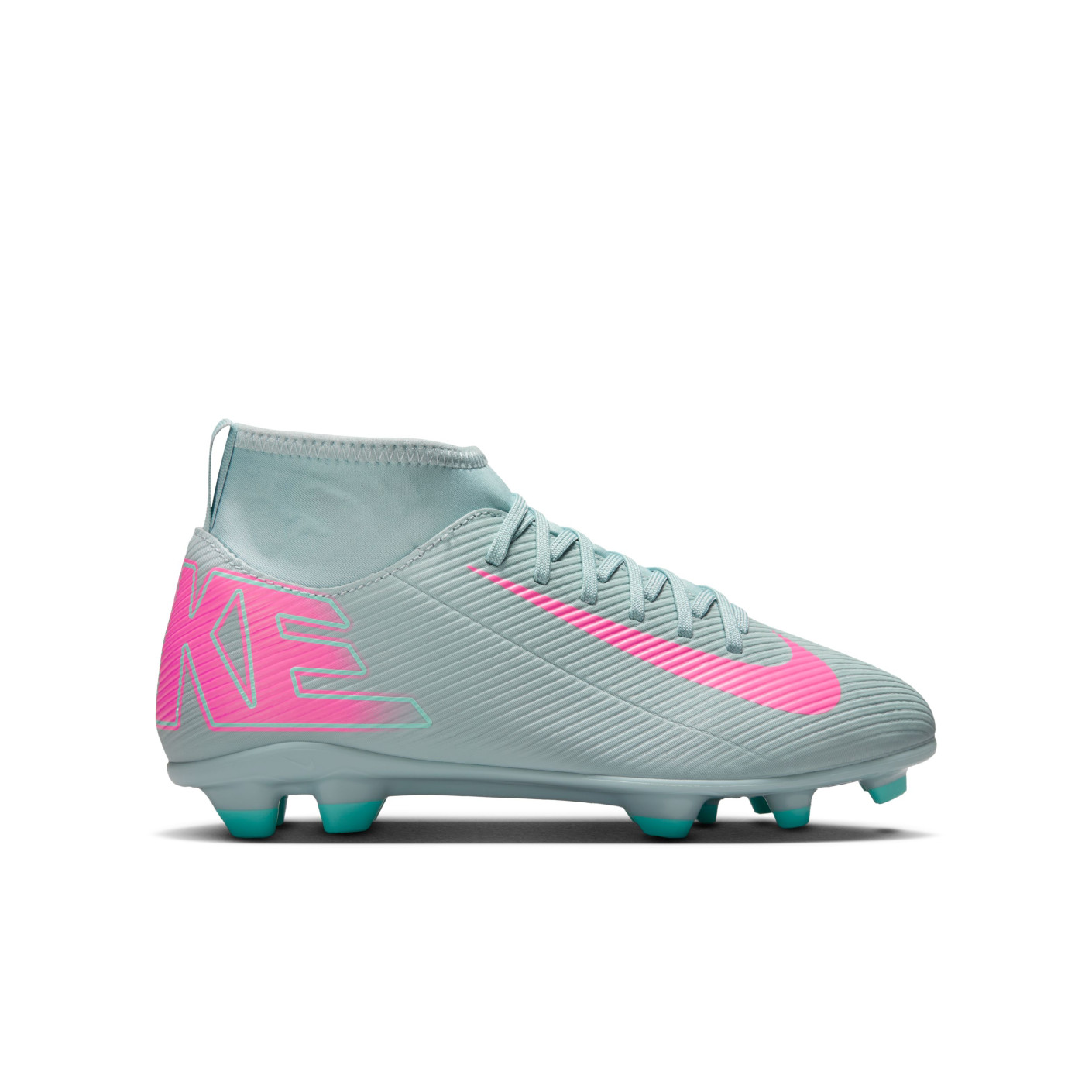 Nike Mercurial Superfly Club 10 Gras / Kunstgras Voetbalschoenen (MG) Kids Lichtblauw Felroze