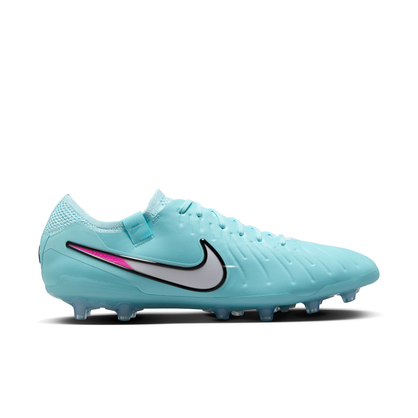 Nike Tiempo Legend Elite 10 Kunstgras Voetbalschoenen (AG) Lichtblauw Wit Felroze