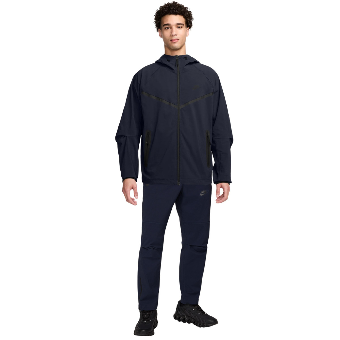 Nike Tech Sportswear Windrunner Woven Tracksuit Dark Blue Black