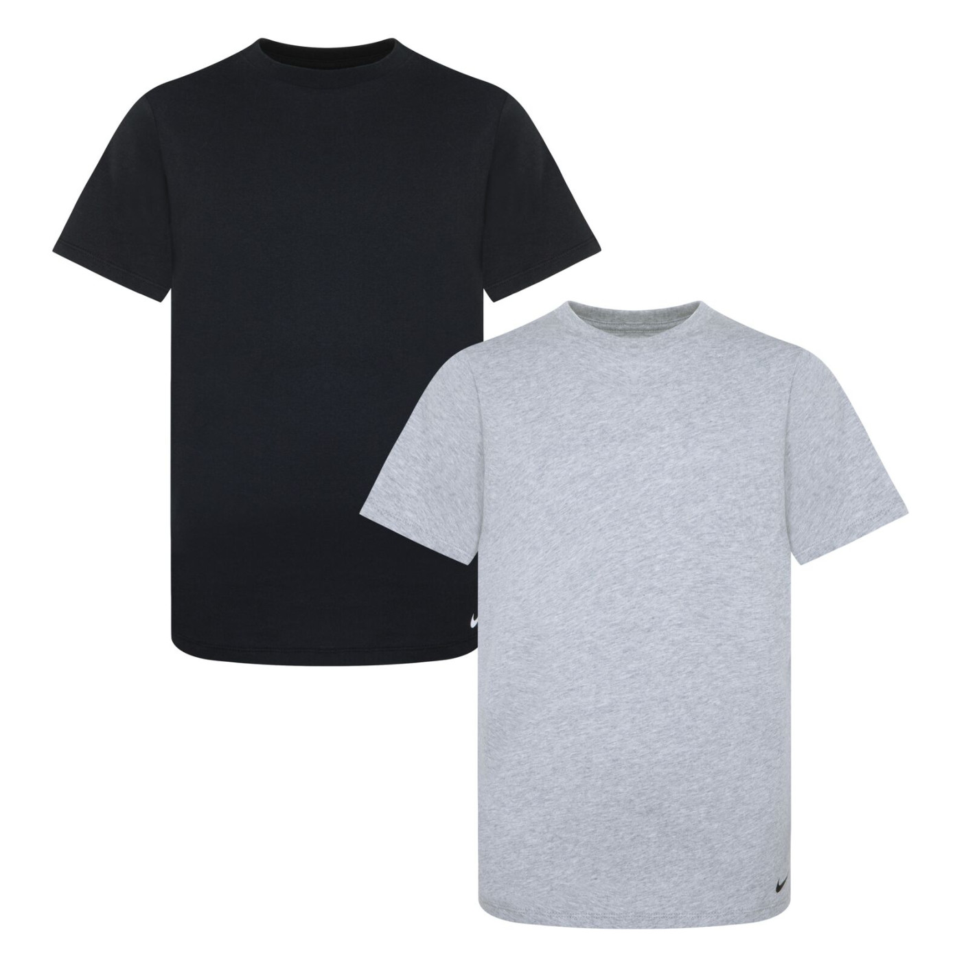 Nike Crew Ondershirt 2-Pack Jongens Zwart Grijs