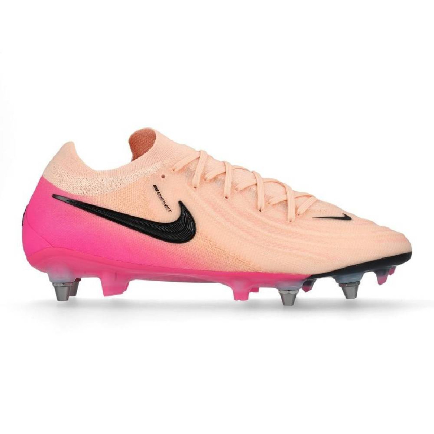 Nike Phantom GX Elite II IJzeren-Nop Voetbalschoenen (SG) Pro Player Zalmroze Felroze Zwart