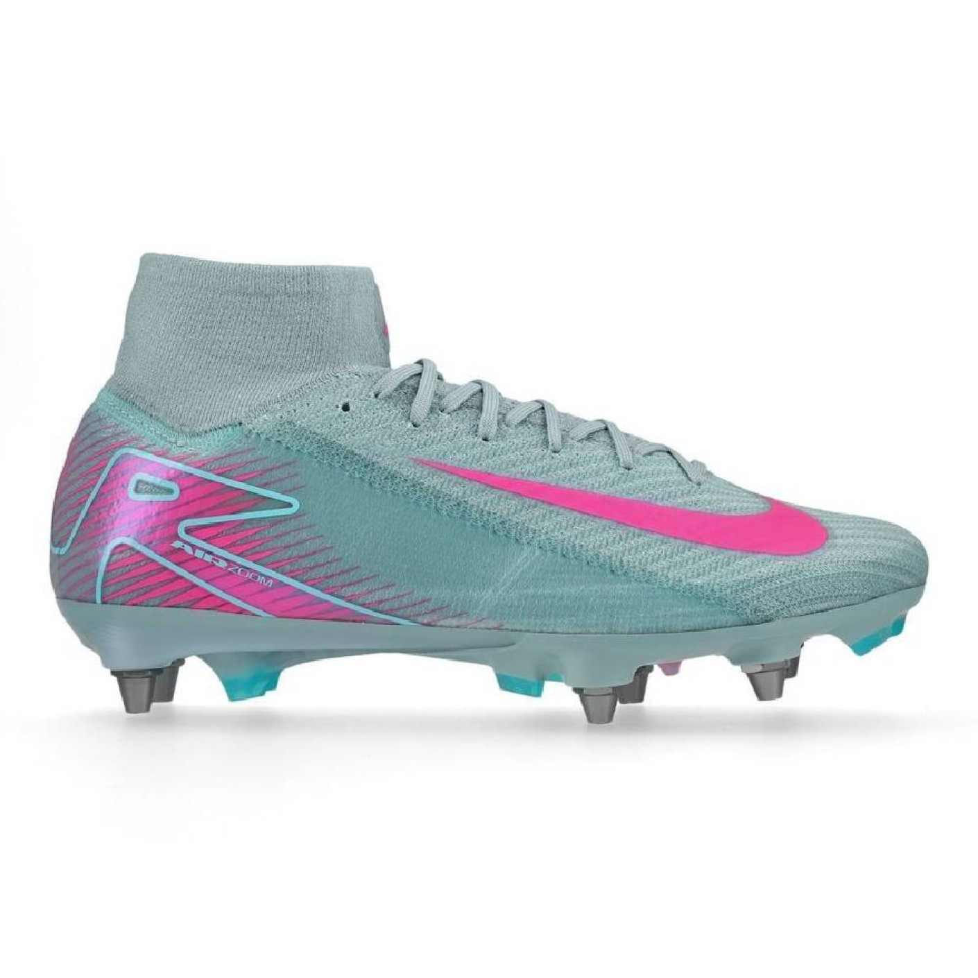 Nike Zoom Mercurial Superfly Elite 10 Iron Nop Football Boots (SG) Pro Player Light Blue Hot Pink
