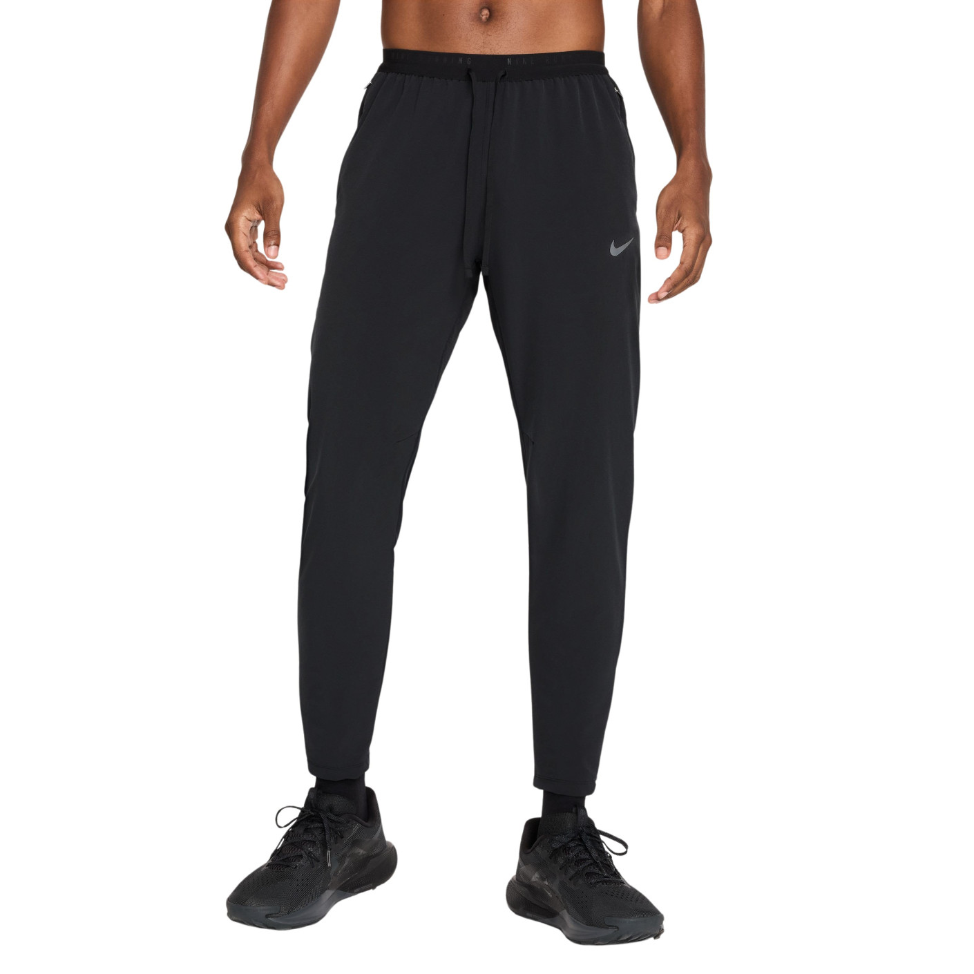 Nike Stride Trainingsbroek Woven Zwart Zilver